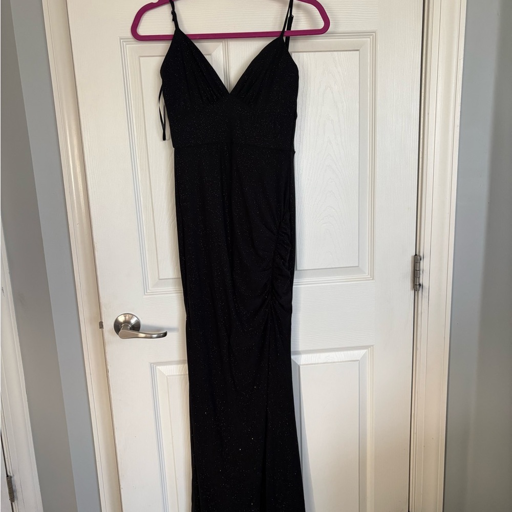 Windsor Black Spaghetti Strap Maxi Dress